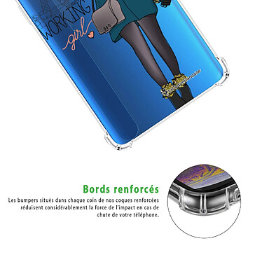 Acheter LaCoqueFrançaise Coque Xiaomi Redmi 9A Silicone antichocs Solides coins renforcés  transparente Motif Working girl