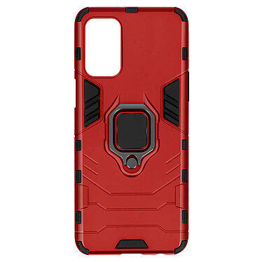 Avizar Coque Oppo A74 5G et A54 5G Hybride Antichoc Bague Métallique Support rouge