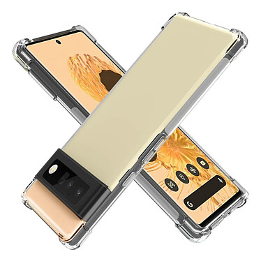 Evetane Coque Google Pixel 6 Pro Antichoc coins renforcés Silicone + 2 Vitres en verre trempé Protection écran pas cher