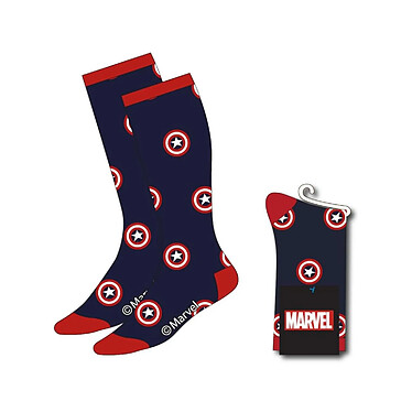 Avengers - Paire de chaussettes Captain America Shield 38-45