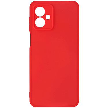 Avizar Coque pour Motorola Moto G14 Silicone Semi-rigide Doux au Toucher  Rouge