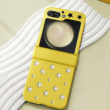 Avis Avizar Coque pour Samsung Galaxy Z Flip 5 Rigide Motif Étoile  Jaune