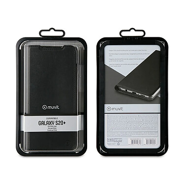 Acheter Muvit Étui pour Galaxy S20 Plus 5G Édition Folio Stand avec 2 Emplacements de Cartes Noir