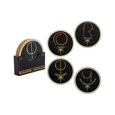 Harry Potter - Pack 4 sous-verres Spell & Charms