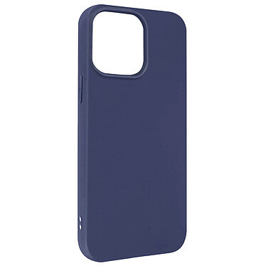 Avizar Coque pour Apple iPhone 14 Silicone Flexible Finition Mate Anti-traces  bleu nuit