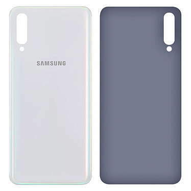 Clappio Cache batterie Samsung Galaxy A70 Façade arrière de remplacement blanc