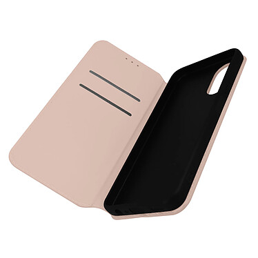 Avizar Housse pour Oppo A17 Clapet Portefeuille Fonction Support Vidéo  rose