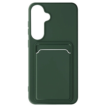 Avizar Coque pour Samsung Galaxy S24 Plus Porte-carte Souple Anti-traces Vert Foncé