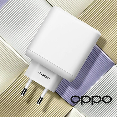 Oppo Chargeur secteur USB 65W Produit officiel  Blanc pas cher