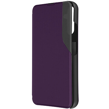 Avizar Étui Folio pour pour Samsung Galaxy A34 5G Clapet Fenêtre Affichage Heure Support Vidéo  Violet