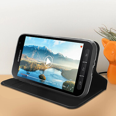 Avis Dux Ducis Housse pour Galaxy Xcover 4 / 4S avec Porte-carte Support Vidéo  Noir