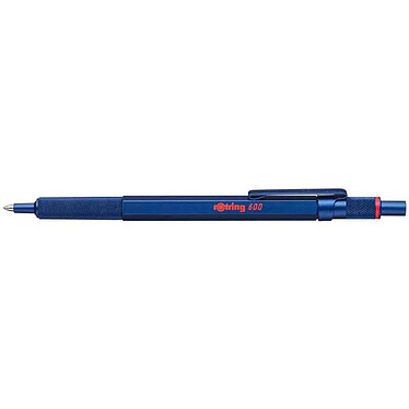 ROTRING rotring Stylo à bille rétractable 600, bleu métallique