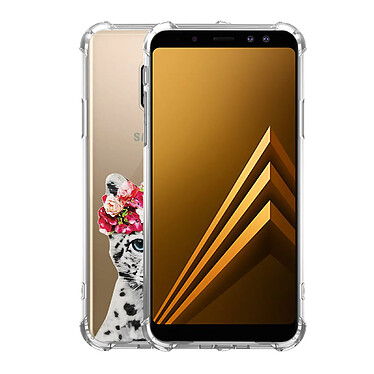 Avis Evetane Coque Samsung Galaxy A8 2018 anti-choc souple angles renforcés transparente Motif Leopard Couronne