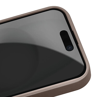 Guess Coque pour iPhone 15 Pro Découpes Précises et Bords Surélevés Marron pas cher