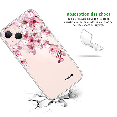 Avis Evetane Coque iPhone 13 360 intégrale transparente Motif Cerisier Tendance