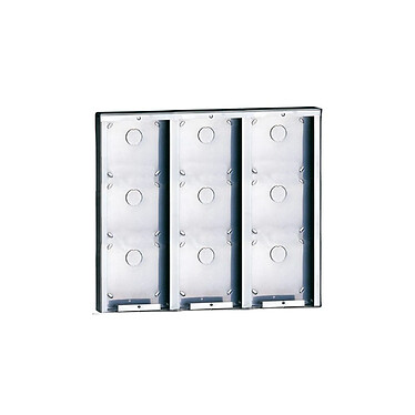 Comelit - Boitier mural Inox Saillie Powercom 9 Modules - 3316/9