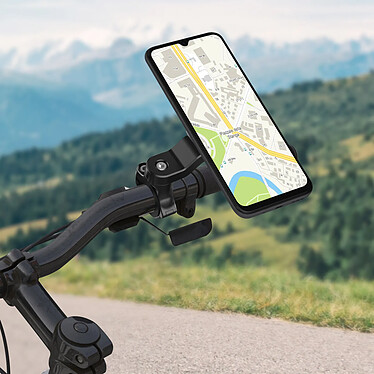 Swissten Support Vélo Smartphone avec Adaptateur Easy Lock Rotatif à 360°  Noir pas cher