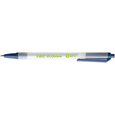 BIC Stylo à bille rétractable ECOlutions Clic Stic bleu x 50