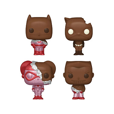 Avis DC Valentines - Pack 4 figurines Pocket POP! Choc 4 cm