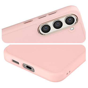 Avis Avizar Coque pour Samsung Galaxy S23 Rigide Contour Caméra Métallisé Rose Poudré