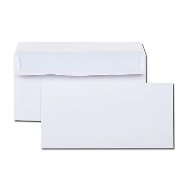 GPV Boîte de 500 enveloppes blanches DL 110x220 80 g/m² autocollantes