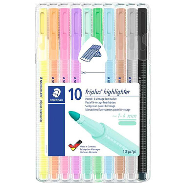 STAEDTLER Surligneur 'triplus highlighter', étui de 10