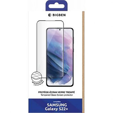 Avis BigBen Connected Protège écran pour Samsung Galaxy S22 Plus en Verre trempé 2.5D Anti-rayures Transparent