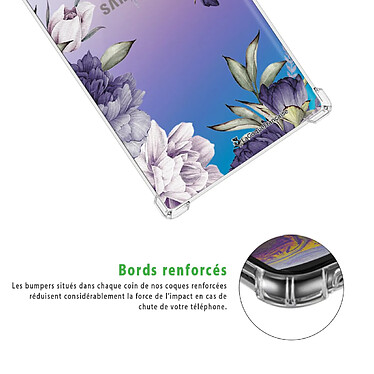 Acheter LaCoqueFrançaise Coque Samsung Galaxy Note 10 anti-choc souple angles renforcés transparente Motif Pivoines Violettes