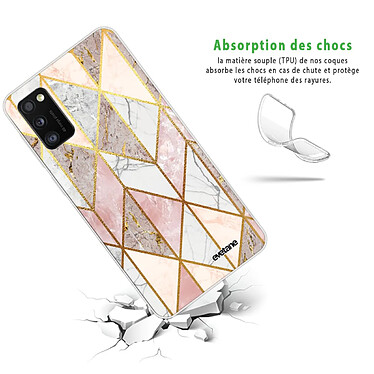 Avis Evetane Coque Samsung Galaxy A41 360 intégrale transparente Motif Marbre Rose Losange Tendance