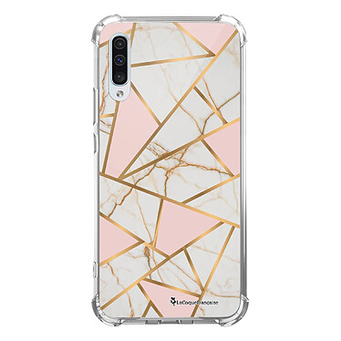 LaCoqueFrançaise Coque Samsung Galaxy A50 anti-choc souple angles renforcés transparente Motif Marbre Rose