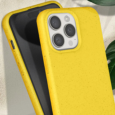 Acheter Avizar Coque cordon pour iPhone 15 Pro Silicone Recyclable  Jaune