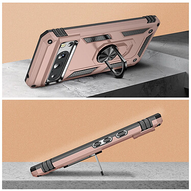 Avis Avizar Coque pour Google Pixel 8 Pro Hybride Bague Support Magnétique  Rose Gold