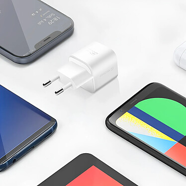 Acheter Swissten Chargeur GaN USB C 20W Compact Léger Blanc