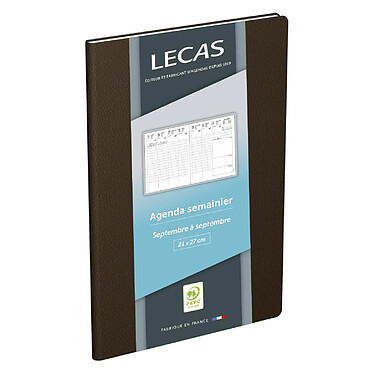 LECAS Agenda Scolaire semainier Classique 21x27cm Assorti aléatoire pas cher