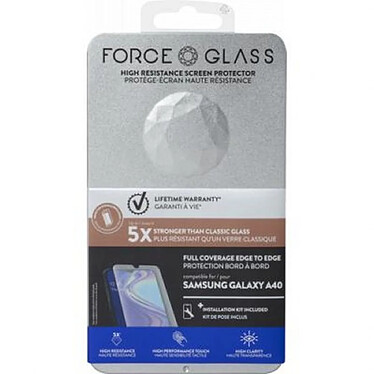 Avis Force Glass Protège-écran pour Galaxy A40 Oléophobe 2.5D avec Adhésif Transparent