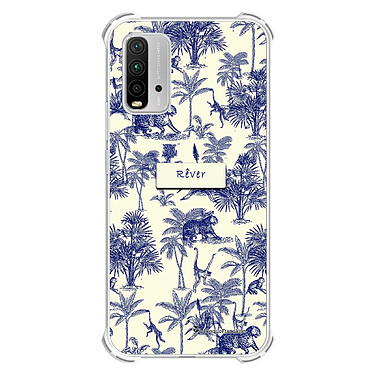 LaCoqueFrançaise Coque Xiaomi Redmi 9T Silicone antichocs Solides coins renforcés  transparente Motif Botanic Rêve