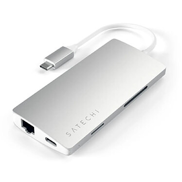 Satechi Multiports USB-C 4K et Ethernet V2 Argent pas cher