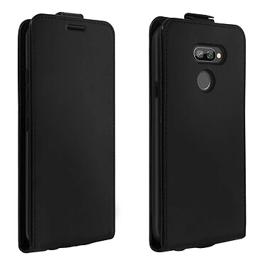 Avizar Étui LG K40s Housse Clapet Vertical Protection Porte-carte Noir