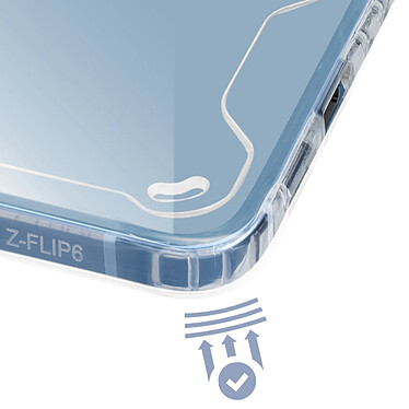 Avis Avizar Coque pour Samsung Galaxy Z Flip 6 Bords Surélevés Coins Renforcés Transparent