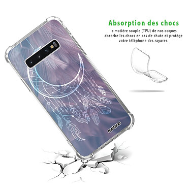 Avis Evetane Coque Samsung Galaxy S10 Plus anti-choc souple angles renforcés transparente Motif Lune Attrape Rêve