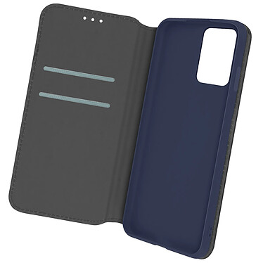 Avizar Housse Oppo A74 Folio Portefeuille Fonction Support Bleu Nuit