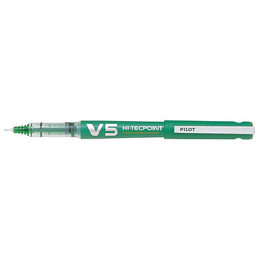 PILOT Roller Rechargeable V5 Encre Liquide Begreen Pointe Fine Vert x 10