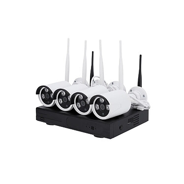 Nivian - Kit vidéosurveillance Wi-Fi 4 caméras tube IP 3 MP