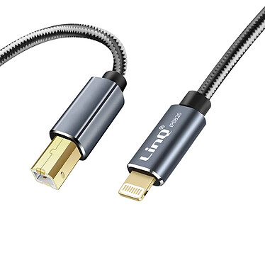 LinQ Câble Imprimante iPad et iPhone vers USB type B en Nylon Tressé  1,5m