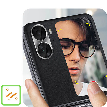 Avizar 2x Film Caméra pour Oppo Find N2 Flip 5G Verre Trempé 9H Anti-traces  Transparent pas cher