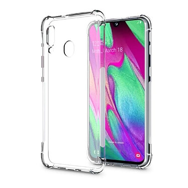 Evetane Coque Galaxy A40 ANTI CHOCS silicone transparente Motif bords renforcés