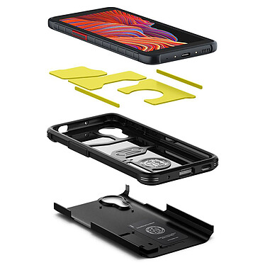 Acheter Spigen SGP Coque pour Samsung Galaxy Xcover 5 Multicouche Béquille Support  Tough Armor Noir