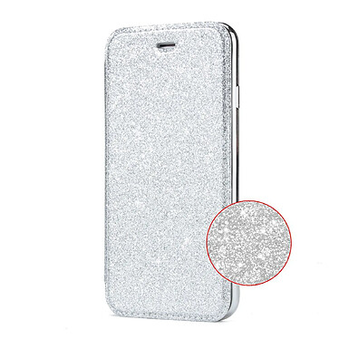 Evetane Etui Samsung Galaxy S8 Plus de protection avec paillettes couleur Argent et coque arrière en silicone