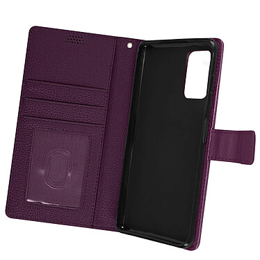 Avizar Housse pour Samsung Galaxy A13 Aspect Grainé Clapet Portefeuille Stand Vidéo  violet