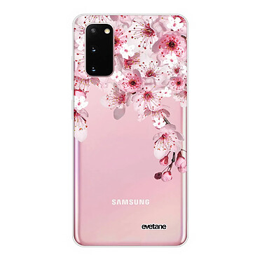 Evetane Coque Samsung Galaxy S20 360 intégrale transparente Motif Cerisier Tendance